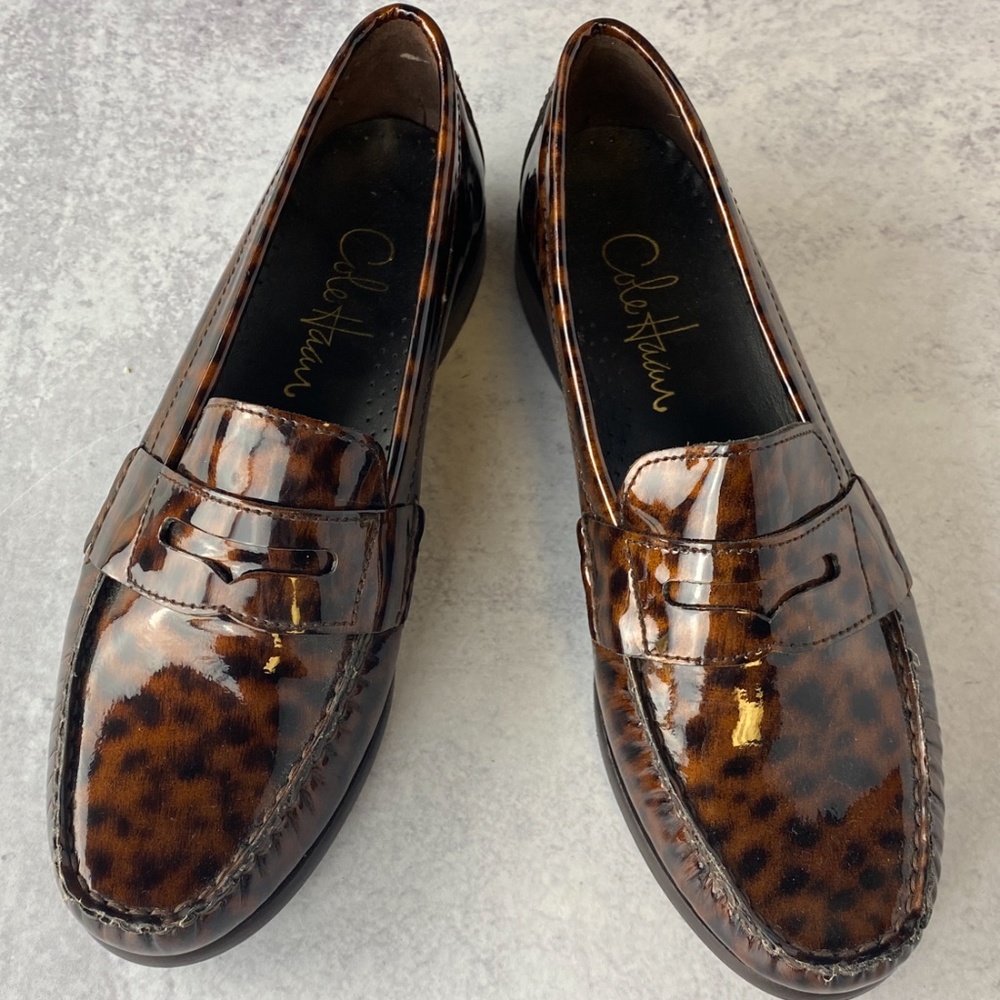 Cole Haan | Patent Leather Tortoise Shell Loafers